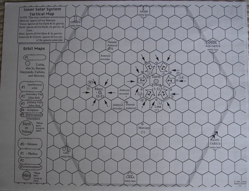 Rocket Flight: delta-V grid map
